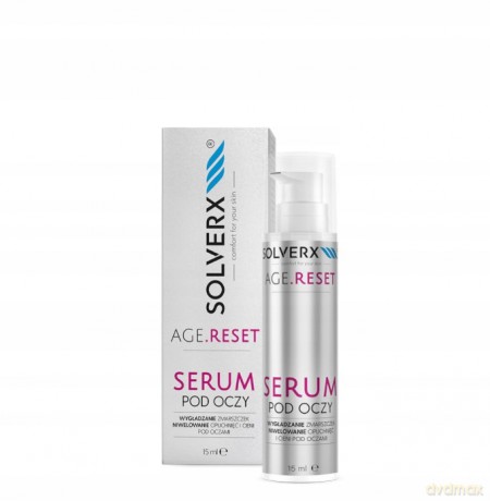 SOLVERX Age.Reset Serum pod oczy - Wygładzanie Zmarszczek & Niwelowanie Opuchnięć i Cieni 15ml