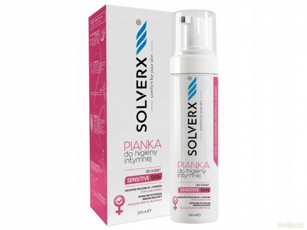 SOLVERX Sensitive Skin Pianka do higieny intymnej dla kobiet 200 ml