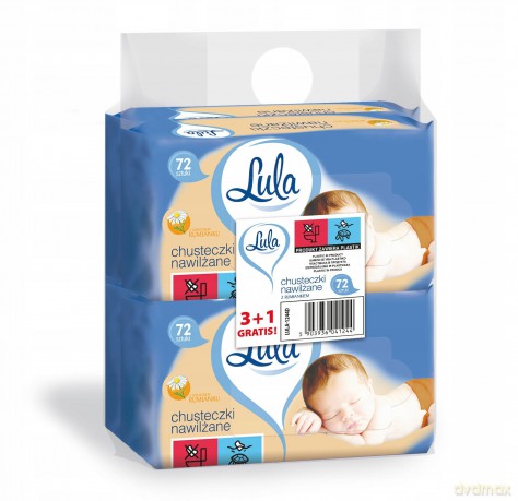 ST LULA Chusteczki 72szt 3+1gr nawilż.z Rumiankie&