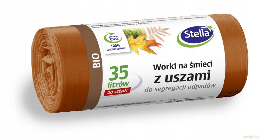 STELLA Worki z uszami do segregacji 35l BIO 20szt