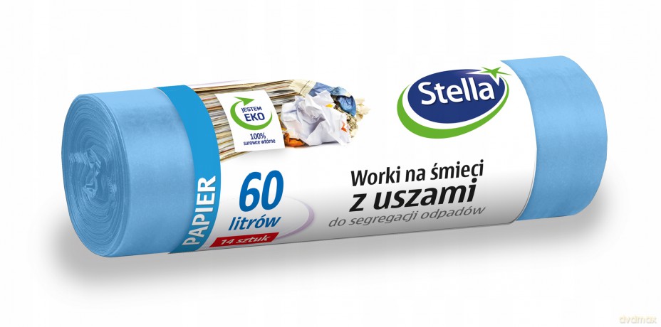 STELLA Worki z uszami d/segr.60l PAPIER 14szt