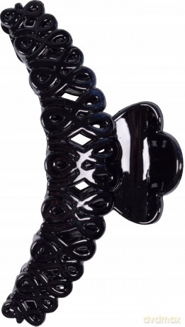 Top Choice Klamra do włosów czarna z połyskiem (25860)