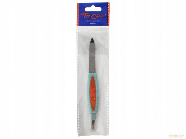 Top Choice Pilnik do paznokci szafirowy z radełkiem 14.5cm (77791)