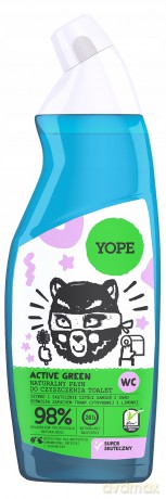YOPE Active Green Naturalny Płyn do czyszczenia toalet 750 ml