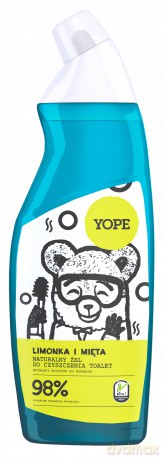 YOPE Naturalny Żel do czyszczenia toalet - Limonka i Mięta 750 ml