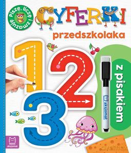 Cyferki przedszkolaka z pisakiem. Piszę, liczę i zmazuję - Agnieszka Bator [KSIĄŻKA]