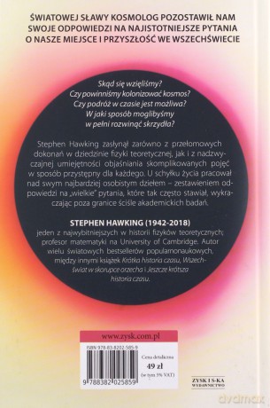 Krótkie odpowiedzi na wielkie pytania - Stephen Hawking [KSIĄŻKA]