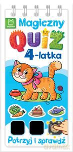 Magiczny quiz 4-latka. Potrzyj i sprawdź! - Sylwia Kajdana [KSIĄŻKA]