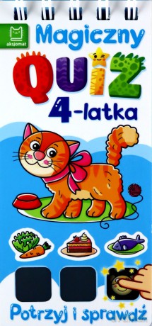 Magiczny quiz 4-latka. Potrzyj i sprawdź! - Sylwia Kajdana [KSIĄŻKA]