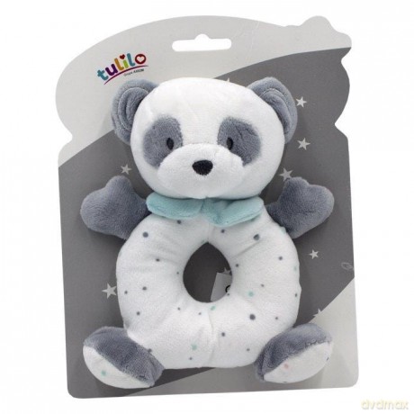 Grzechotka Panda miętowa 18 cm