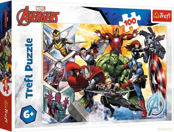 Puzzle 100 elementów Avengers Siła Avengersów [PUZZLE]