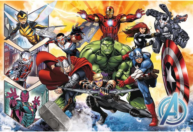 Puzzle 100 elementów Avengers Siła Avengersów [PUZZLE]