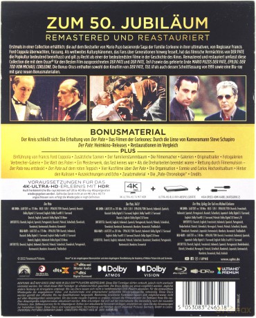 Ojciec Chrzestny 1-3 (Trylogia) [BOX] [4xBlu-Ray 4K]+[5xBlu-Ray]