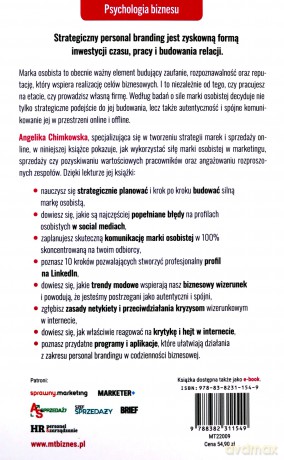 Autentyczny personal branding, czyli silna marka osobista w praktyce - Angelika Chimkowska [KSIĄŻKA]