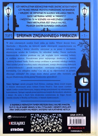 Enola Holmes. Sprawa zaginionego Markiza - Nancy Springer [KSIĄŻKA]