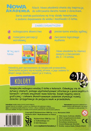 Kolory. Nowa akademia 2-latka - Opracowanie zbiorowe [KSIĄŻKA]