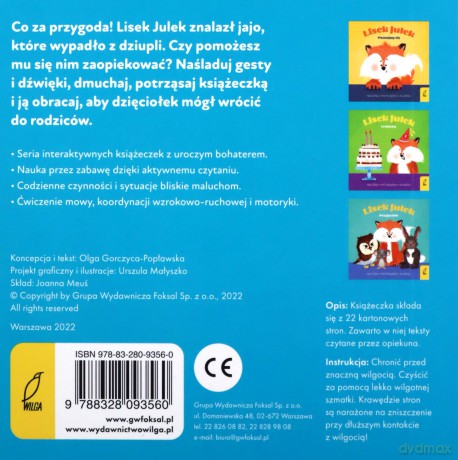 Lisek Julek. Przygoda w lesie - Olga Gorczyca-Popławska [KSIĄŻKA]