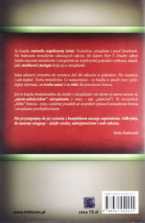 Praktyka Zarządzania Nowa Okładka (twarda) - Peter F. Drucker [KSIĄŻKA]