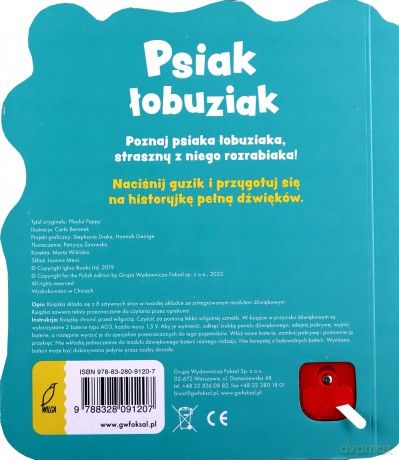 Psiak łobuziak. Książeczka dźwiękowa - Opracowanie zbiorowe [KSIĄŻKA]