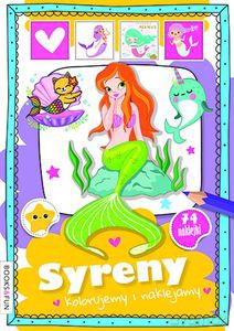 Syreny. Kolorujemy i naklejamy - Opracowanie zbiorowe [KSIĄŻKA]