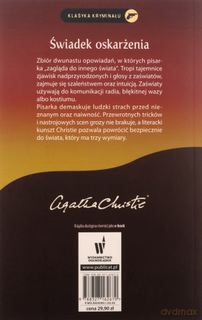 Świadek oskarżenia - Agata Christie [KSIĄŻKA]
