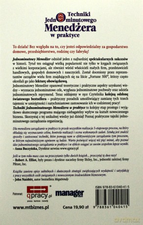 Techniki Jednominutowego Menedżera W Praktyce (broszurowa) - Ken Blanchard, Robert Lorber [KSIĄŻKA]