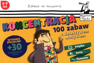 100 zabaw z detektywem Motywem Koncentracja - Agnieszka Biela, Joanna Zagrajek [KSIĄŻKA]