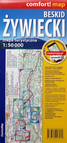 Beskid Żywiecki laminowana mapa turystyczna 1:50 000