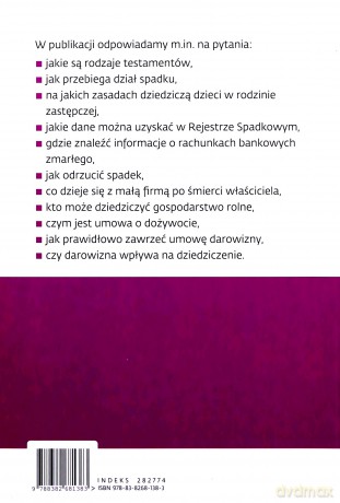 Darowizny, testamenty, spadki - Eliza Jamborska [KSIĄŻKA]