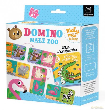 Domino Małe zoo Mały miś to lubi! Gra + książeczka, 3+ - Agnieszka Bator [KSIĄŻKA]