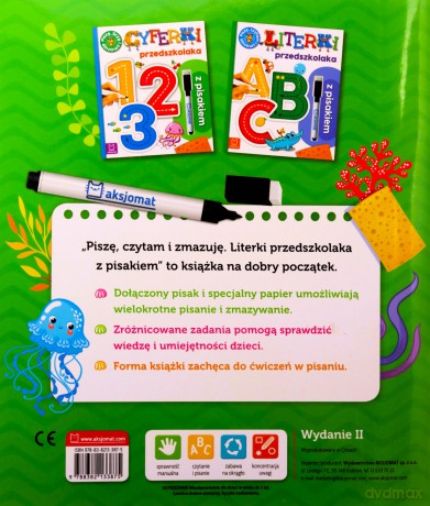 Literki przedszkolaka z pisakiem - Agnieszka Bator [KSIĄŻKA]