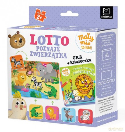 Lotto Poznaję zwierzątka Mały miś to lubi! Gra + książeczka - Agnieszka Bator [KSIĄŻKA]