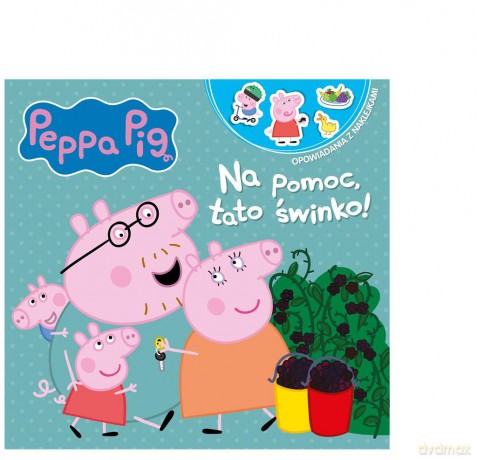Peppa Pig Opowiadania z naklejkami Na pomoc, tato świnko! [KSIĄŻKA]