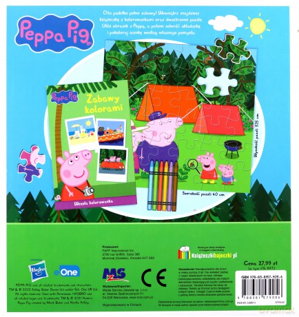 Peppa Pig Układaj i koloruj Zabawa kolorami [KSIĄŻKA]