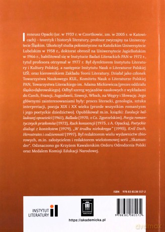 Poezja romantycznych przełomów - Ireneusz Opacki [KSIĄŻKA]