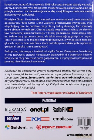 Chaos Zarządzanie I Marketing W Erze Turbulencji (twarda) - Philip Kotler, John A. Caslione [KSIĄŻKA]