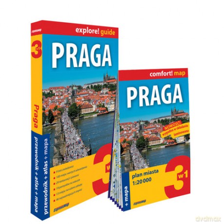 Praga explore! guide 3w1: przewodnik + atlas + mapa - Katarzyna Byrtek [KSIĄŻKA]