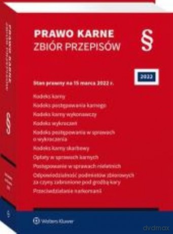 Prawo karne Zbiór przepisów [KSIĄŻKA]