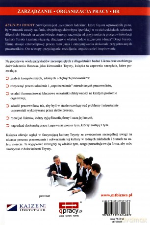 Kultura Toyoty Serce I Dusza Filozofii Toyoty (twarda) - Jeffrey K. Liker, Michael Hoseus [KSIĄŻKA]