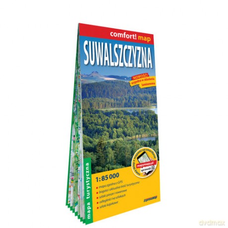Suwalszczyzna laminowana mapa turystyczna 1:85 000