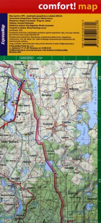 Suwalszczyzna laminowana mapa turystyczna 1:85 000