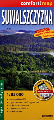Suwalszczyzna laminowana mapa turystyczna 1:85 000