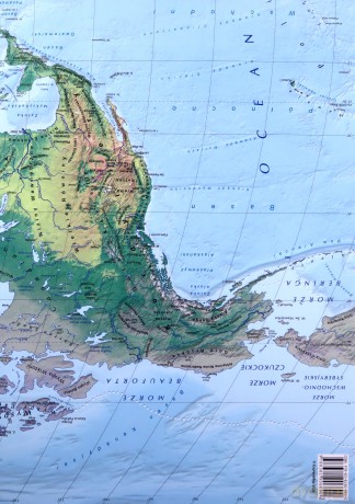 Świat Mapa polityczna i krajobrazowa laminowana mapa XXL 1:31 000 000