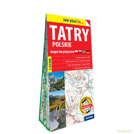 Tatry polskie; papierowa mapa turystyczna 1:30 000