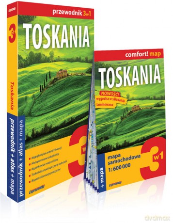 Toskania 3w1 przewodnik + atlas + mapa - Kamila Kowalska [KSIĄŻKA]