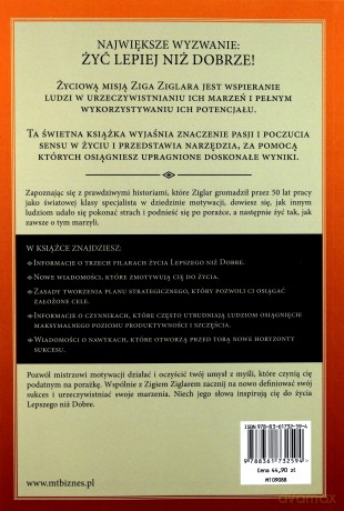 Żyj Lepiej Niż Dobrze Spełniaj Swoje Marzenia (broszurowa) - Zig Ziglar [KSIĄŻKA]