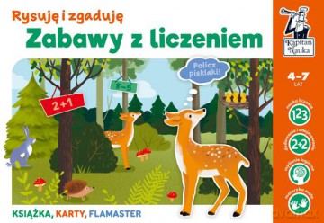 Zabawy z liczeniem. Rysuję i zgaduję. Kapitan Nauka - Anna Grabek [KSIĄŻKA]