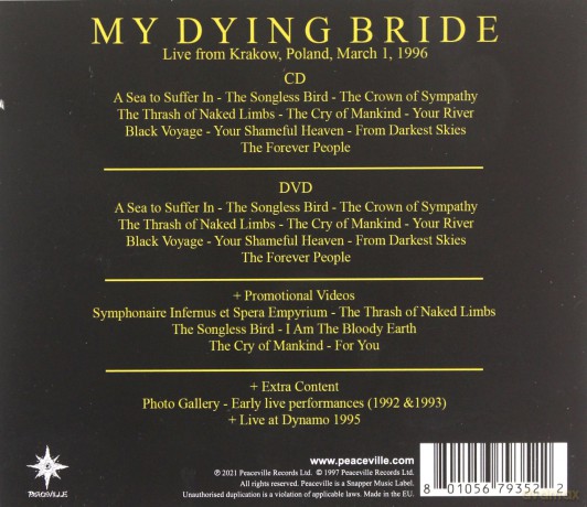 My Dying Bride: For Darkest Eyes [CD]+[DVD]