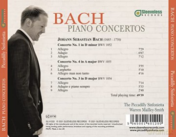 Bach Piano Concertos [CD]