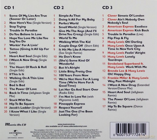 Huey Lewis And The News: Collected [3xCD]